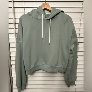GAP Women's Green Cropped Hoodie